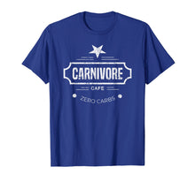 Load image into Gallery viewer, Carnivore Cafe Zero Carbs Workout TShirt Novelty Gift
