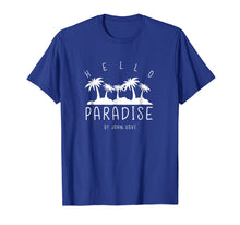 Load image into Gallery viewer, Hello Paradise Palm Tree St. John USVI Souvenir T-shirt
