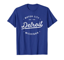 Load image into Gallery viewer, Classic Retro Vintage Detroit Michigan Motor City T-Shirt
