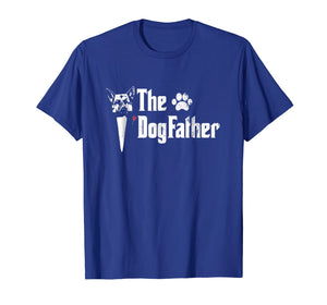 Mens The Dogfather German Shepherd Dog Dad Tshirt Father's Day