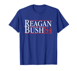 Mens The OFFICIAL Reagan Bush '84 T-Shirt For Men