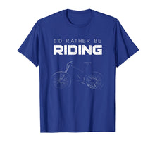 Load image into Gallery viewer, I&#39;d Rather Be Riding MTB Shirt -Vintage Mountain Bike Shirt
