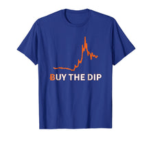 Load image into Gallery viewer, Buy the Dip Cryptocurrency Bitcoin Market Cap Graph T Shirt
