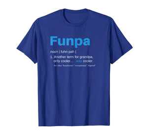 Funpa T-Shirt Funny Grandpa Birthday Gift Fathers Day Tee