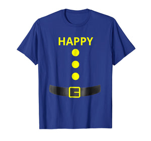 Happy Dwarf Halloween Costume Blue Shirt