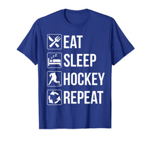 Load image into Gallery viewer, Funny Eat Sleep Hockey Repeat T-Shirt

