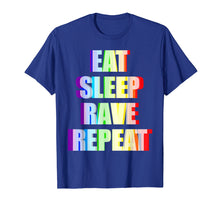 Load image into Gallery viewer, 3D Effect Eat Sleep Rave Repeat T-Shirt For Ravers
