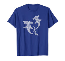 Load image into Gallery viewer, Shirt Hammerhead Shark Polynesian Art Maori Hawaii Tropical
