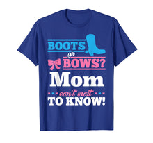 Load image into Gallery viewer, Boots or Bows Shirt for Mom Gender Reveal Party Gift
