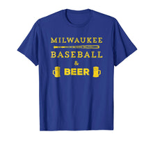 Load image into Gallery viewer, Classic Milwaukee Baseball &amp; Beer Fan Retro T-Shirt
