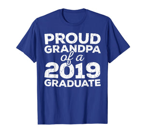 Mens Proud Grandpa Of A 2019 Graduate T-Shirt Class Graduation