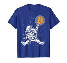 Load image into Gallery viewer, Bitcoin To The Moon Shirt Astronaut Bitcoin HODL BTC Crypto
