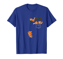 Load image into Gallery viewer, Panda Family T-Shirt Lazy Panda shirt Pocket Tee in red
