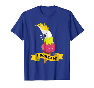 Moluccan Cockatoo Ice Cream Parrot Tshirt