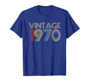 49th Birthday Gift Idea Vintage 1970 T-Shirt Distressed