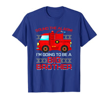 Load image into Gallery viewer, Firetruck I&#39;m Going To Be A Big Brother T-Shirt New Baby
