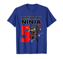 Load image into Gallery viewer, Kids Ninja Birthday Shirt 5 Year Old 5th Birthday BOY SHIRT
