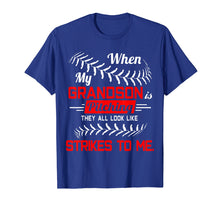 Load image into Gallery viewer, Softball Son Shirt When My Grandson Is Pitching Funny TShirt

