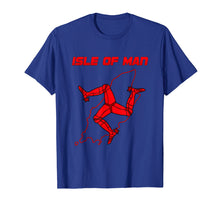 Load image into Gallery viewer, Isle of Man TT Race T-Shirt Red Map Triskelion
