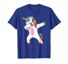 Load image into Gallery viewer, Dabbing Unicorn T-Shirt - Dab Dance Rainbow Unicorn Shirt
