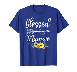 Funny Blessed To Be Called Mamaw Flower T-Shirt Gift