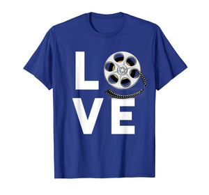 I Love Movies T-Shirt Gifts for Film Lovers, Students & Fans