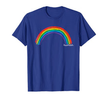 Load image into Gallery viewer, HUMAN Rainbow LGBT Pride Tshirt for Gay Boys Lesbian Bi Tran
