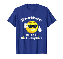 Load image into Gallery viewer, Brother Of The Birthday Girl TShirt Emoji Shirt B-Day
