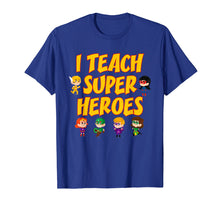 Load image into Gallery viewer, I teach Superheroes TShirt Cute Funny Teacher Gift For Women

