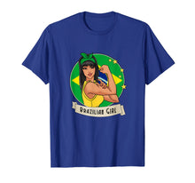 Load image into Gallery viewer, Brazil Girl T-shirt Brazilian Flag Brasil Gift
