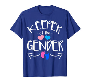 Keeper of Gender Reveal Baby Announcement Party Idea T-Shirt