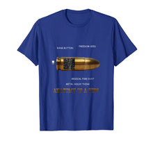 Load image into Gallery viewer, Anatomy of a Pew Funny Bullet T-shirt
