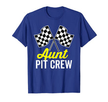 Load image into Gallery viewer, Aunt Pit Crew Shirt for Racing Party Costume (Dark)
