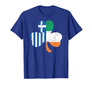 St. Patrick's Day Greek Flag Irish T-Shirt Greece Gift