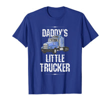 Load image into Gallery viewer, Kids Semi Truck Boys Gift Daddy&#39;s Little Trucker T-Shirt
