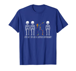 Its OK To Be A Little Different Skeleton Dabbing Gift Shirt