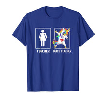 Load image into Gallery viewer, Math Teacher Unicorn Dabbing Funny T Shirt Gifts Dab Dabs

