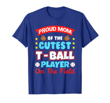 Load image into Gallery viewer, Mom Tee Ball Player T-ball T shirt Gifts for Boys Girls Bat
