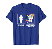 Load image into Gallery viewer, Preschool Pre-K Teacher Unicorn Dabbing Funny T Shirt Gifts
