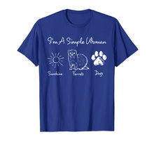 Load image into Gallery viewer, I'm a simple woman - Ferrets &amp; Dogs shirt

