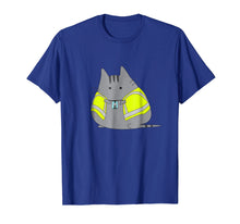 Load image into Gallery viewer, Chubby Kitten Wearing Safety Vest Funny T-Shirt
