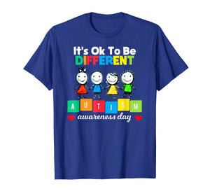 It's Ok To Be Different Shirt - Autism Awareness Day Shirt