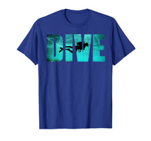 Load image into Gallery viewer, Scuba Diving: Divers Shadow Deep Swim T-Shirt Cool Gift
