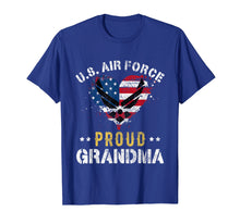 Load image into Gallery viewer, Proud Air Force Grandma T-Shirt American Flag Heart Veteran
