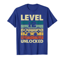 Load image into Gallery viewer, Level 12 Unlocked T-Shirt Vintage Gamer 12th Birthday Gifts
