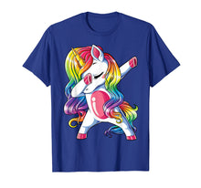 Load image into Gallery viewer, Dabbing Unicorn T shirt Girls Kids Women Rainbow Unicorns
