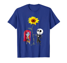 Load image into Gallery viewer, You Are My Sunshine Sunflower Jack-Skellington-Sally Shirt
