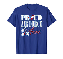 Load image into Gallery viewer, Proud Air Force Aunt Shirt US Heart Military Women
