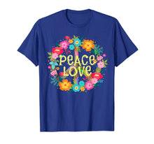 Load image into Gallery viewer, Peace Love T-Shirt Hippie Costume Tie Die 60s 70s
