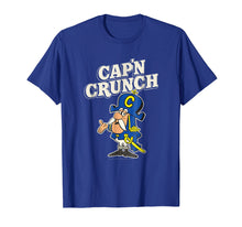 Load image into Gallery viewer, Cap'n Crunch Retro Cap'n with White 2D Logo T-shirt
